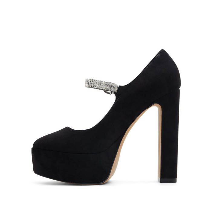 Black pump with rhinestones LUCILLA