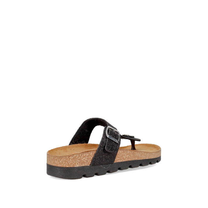 Μαύρο footbed σανδάλι