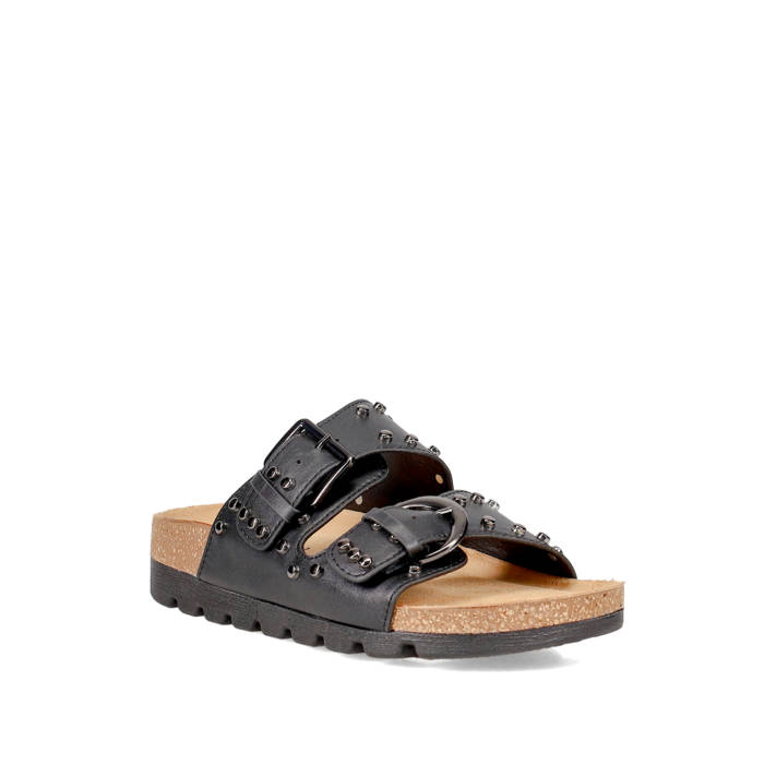 Μαύρο footbed σανδάλι