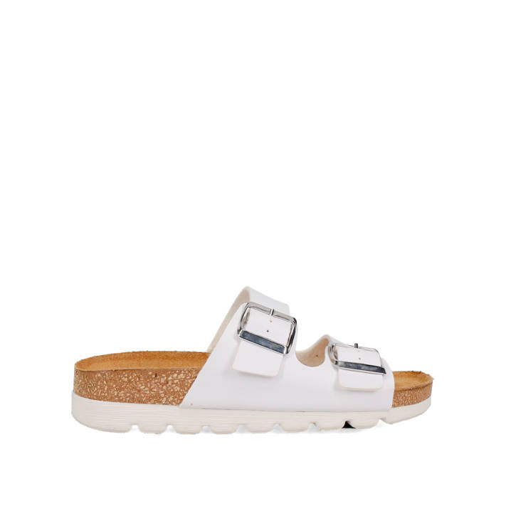 White footbed sandal