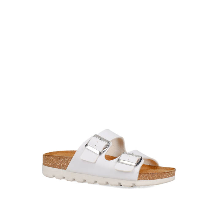White footbed sandal