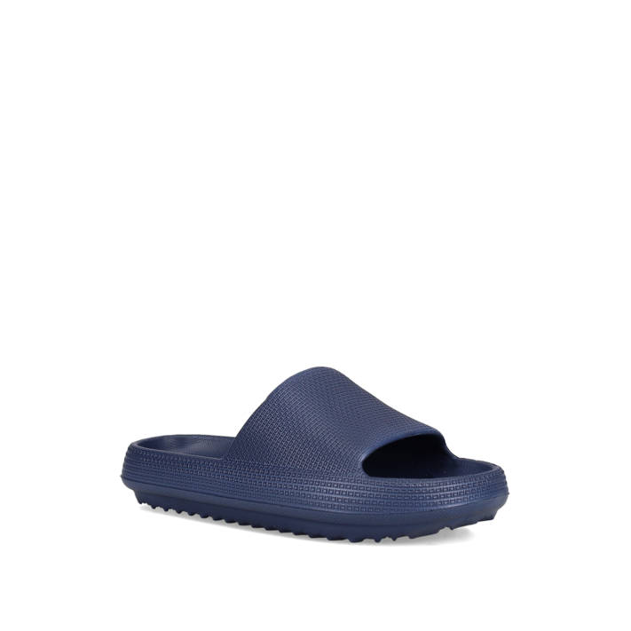 Blue slide sandal
