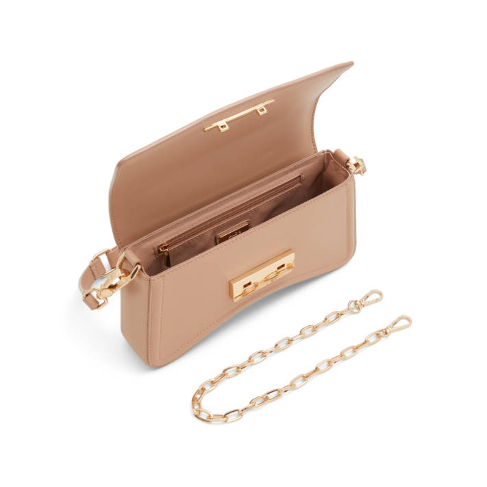 Beige shoulder bag ANIA