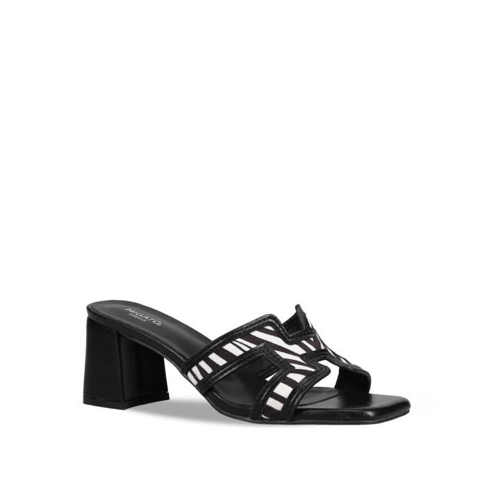 Black mule sandal