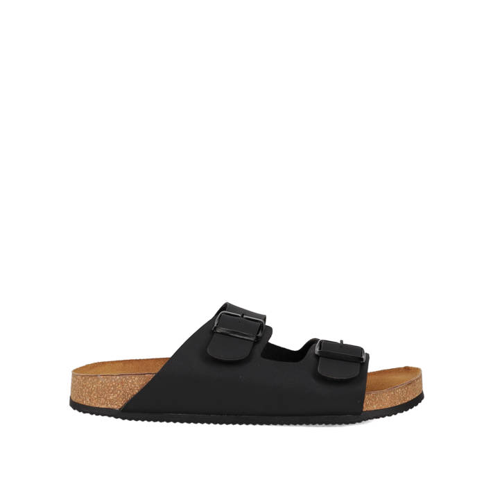 Men''s black footbed sandal