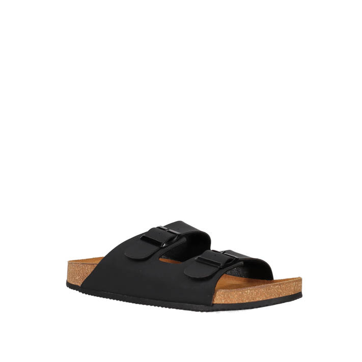 Men''s black footbed sandal