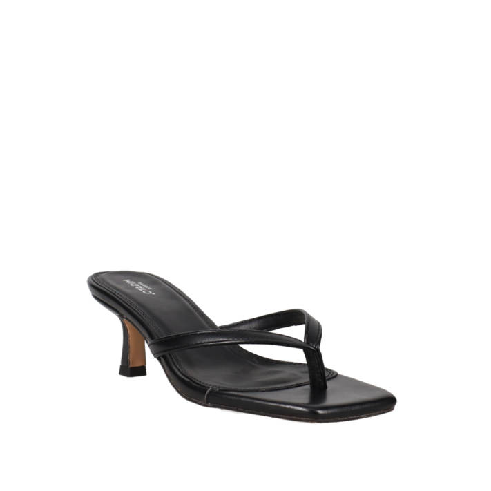 Black mule sandal