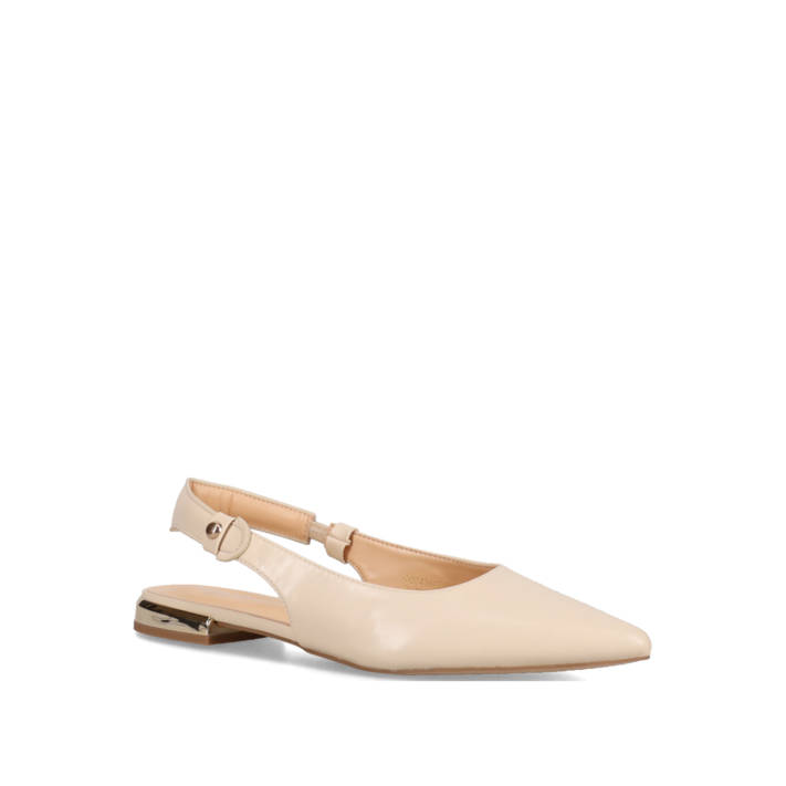 Beige slingback ballet flat