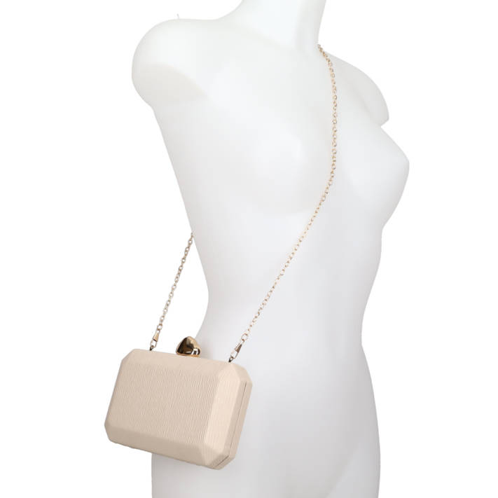 Μπεζ clutch τσαντάκι