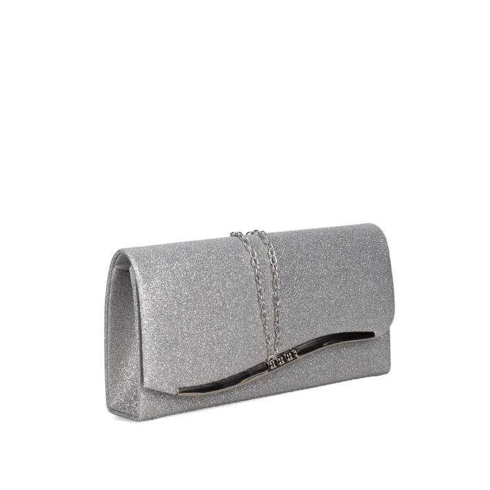 Silver envelope bag
