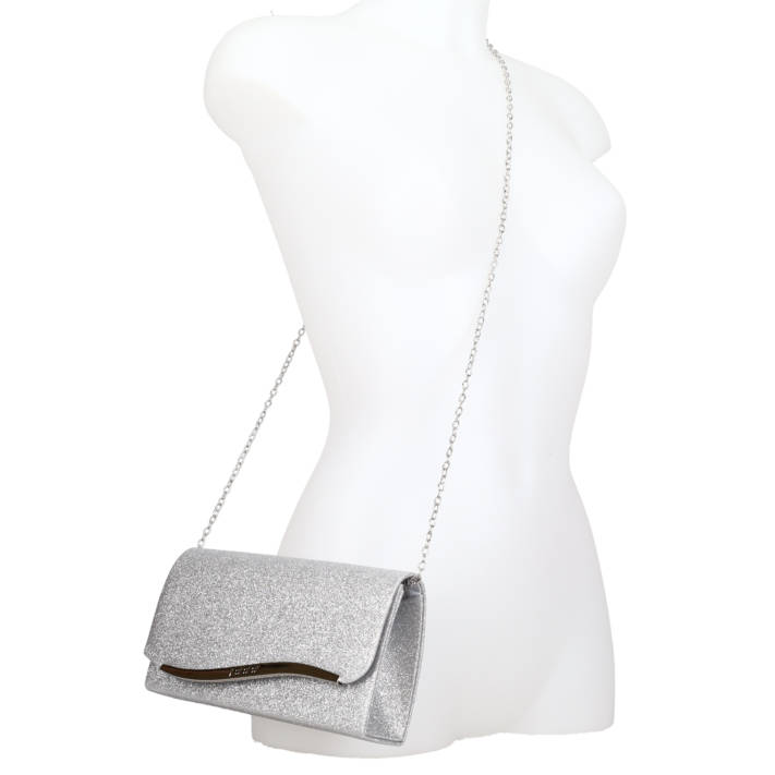 Silver envelope bag