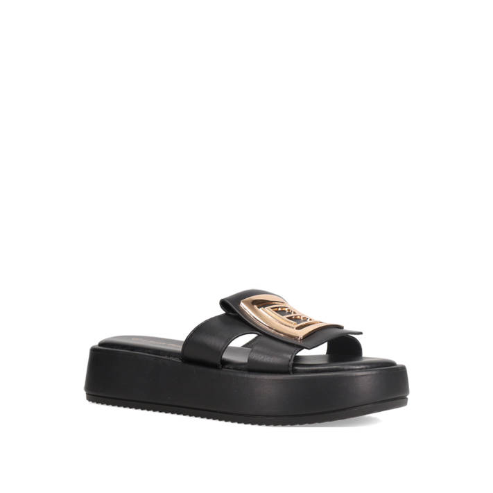 Μαύρο flatform σανδάλι