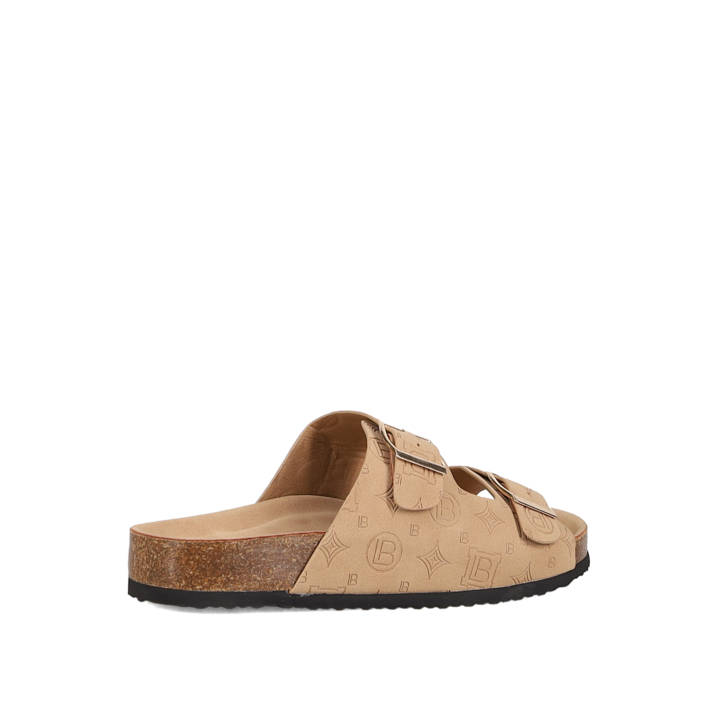 Μπεζ footbed σανδάλι