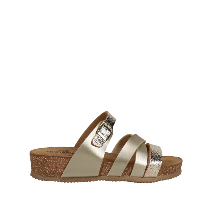 Χρυσό footbed σανδάλι