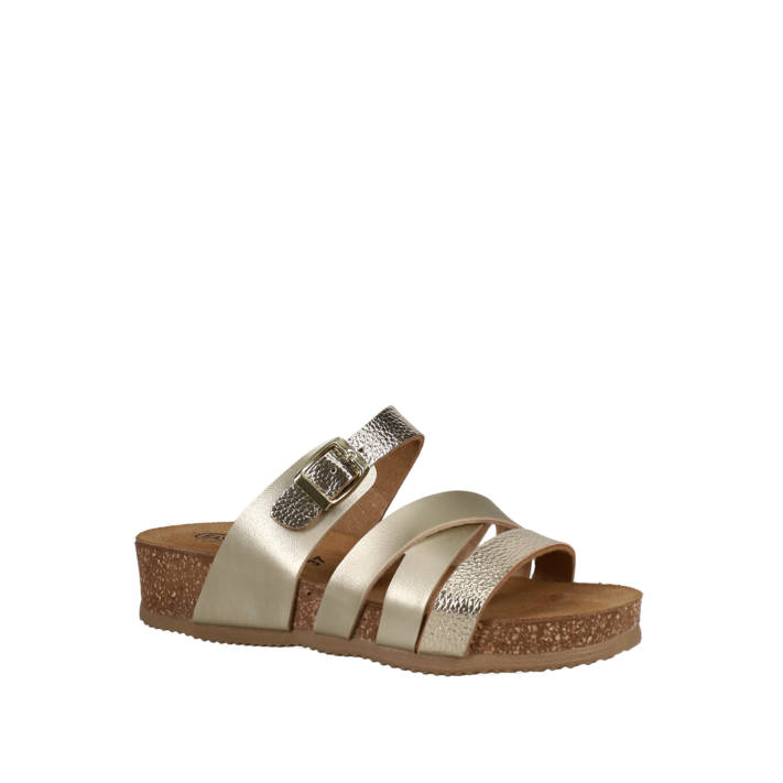 Χρυσό footbed σανδάλι