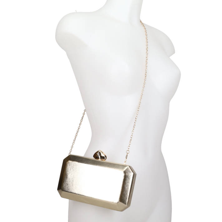 Χρυσό clutch τσαντάκι