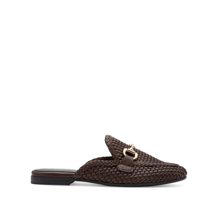 Καφέ πλεκτό mule