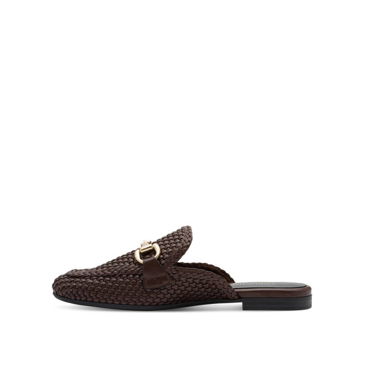 Καφέ πλεκτό mule