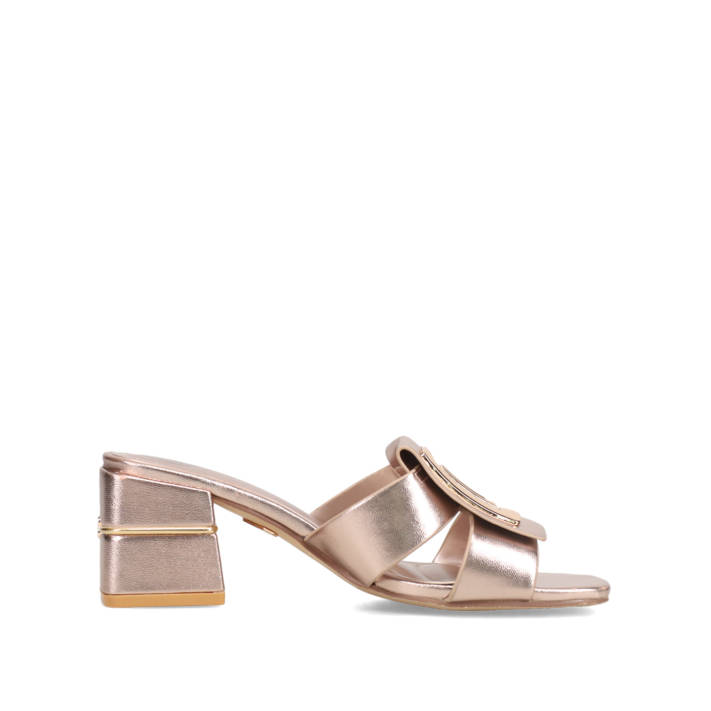 Rose gold mule
