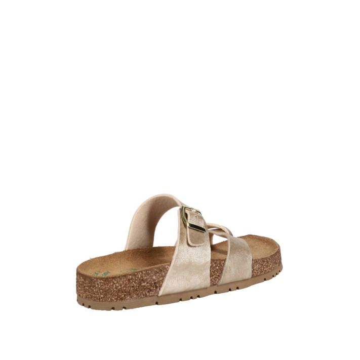 Gold footbed sandal