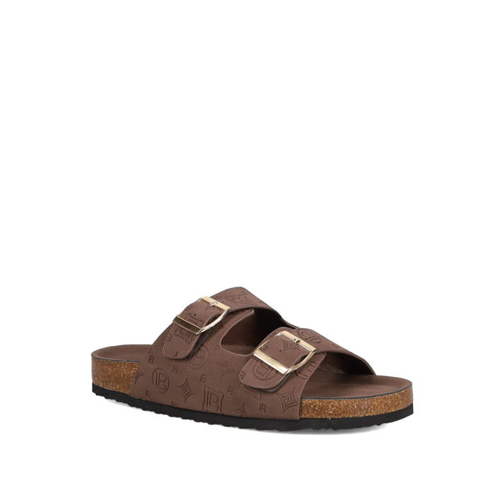 Brown footbed sandal