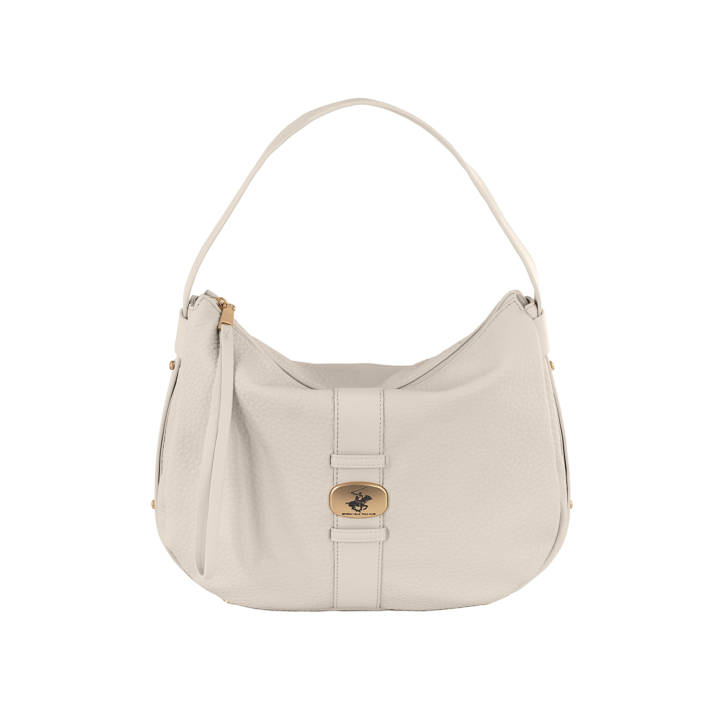 Beige shoulder bag