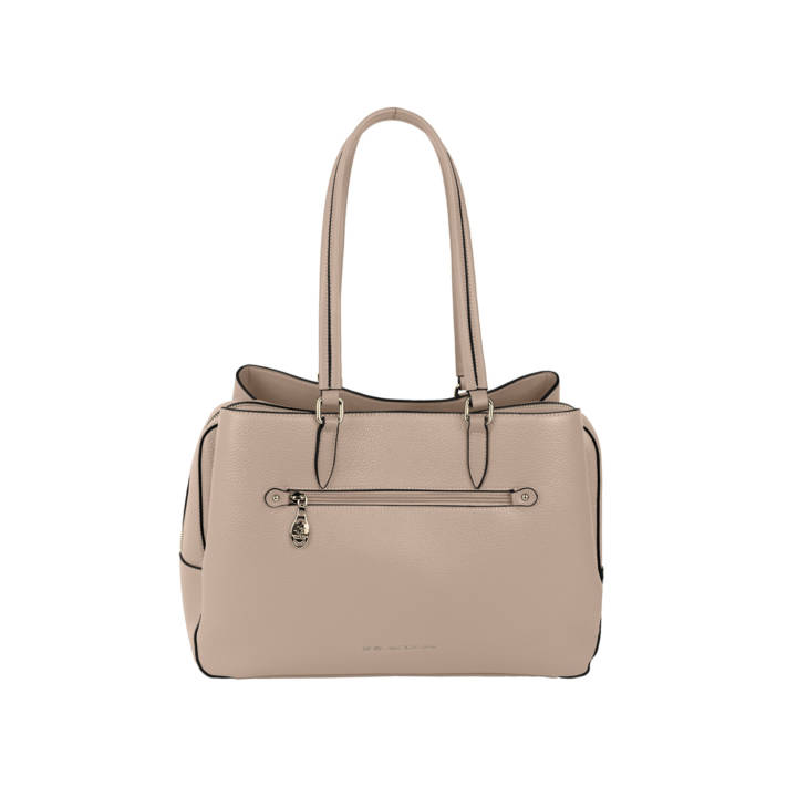 Beige shoulder bag