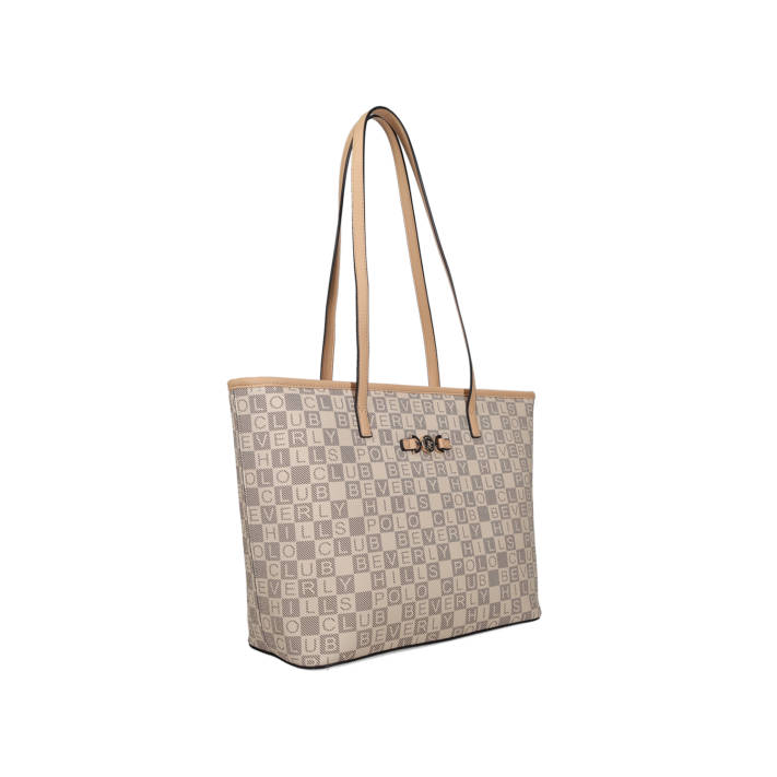 Beige shoulder bag