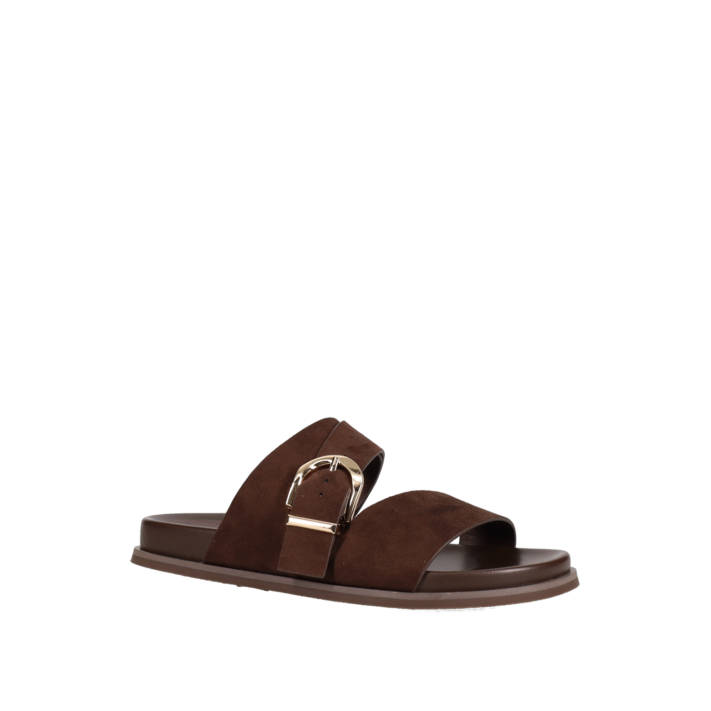 Brown footbed sandal