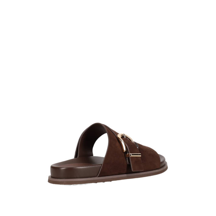 Brown footbed sandal