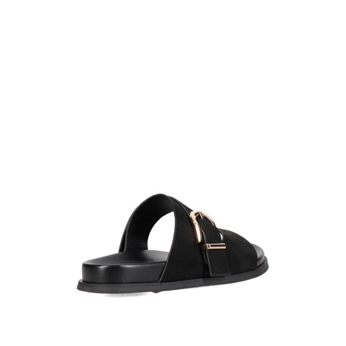 Black footbed sandal