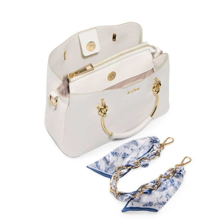 White handbag CALANTHE