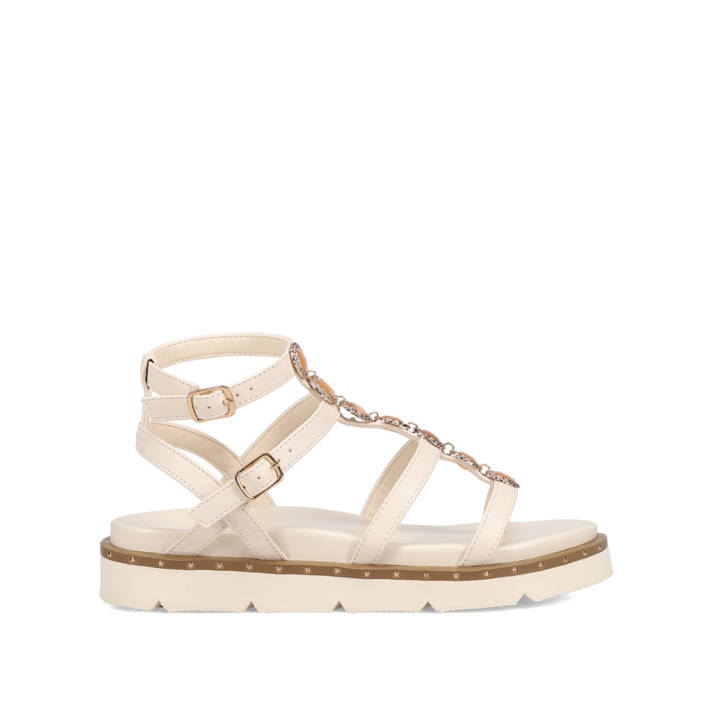 Ecru footbed sandal