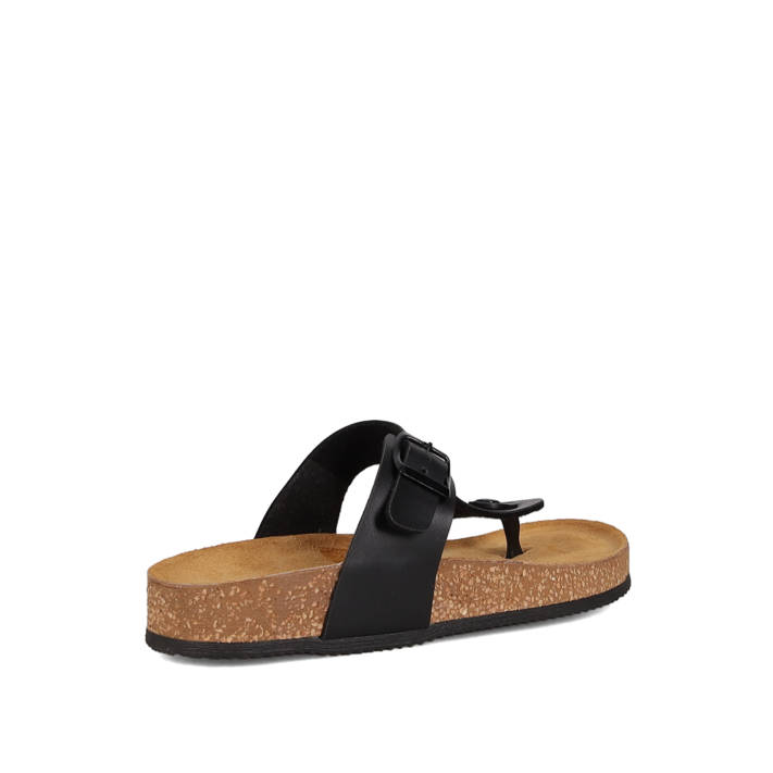 Black footbed sandal
