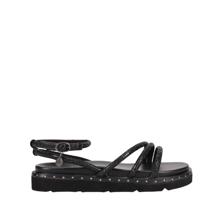 Μαύρο flatform σανδάλι