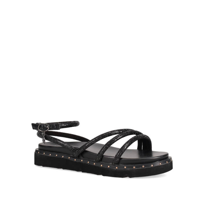 Μαύρο flatform σανδάλι