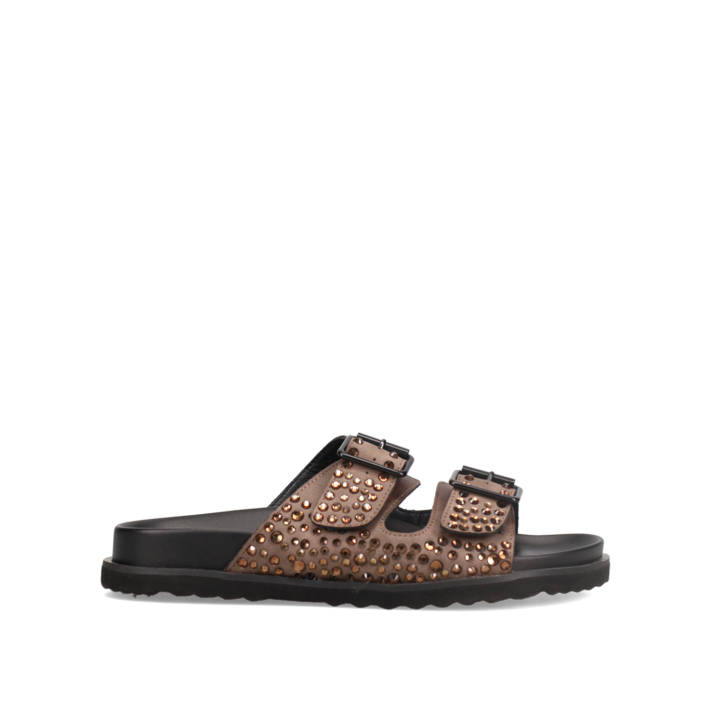 Καφέ footbed σανδάλι