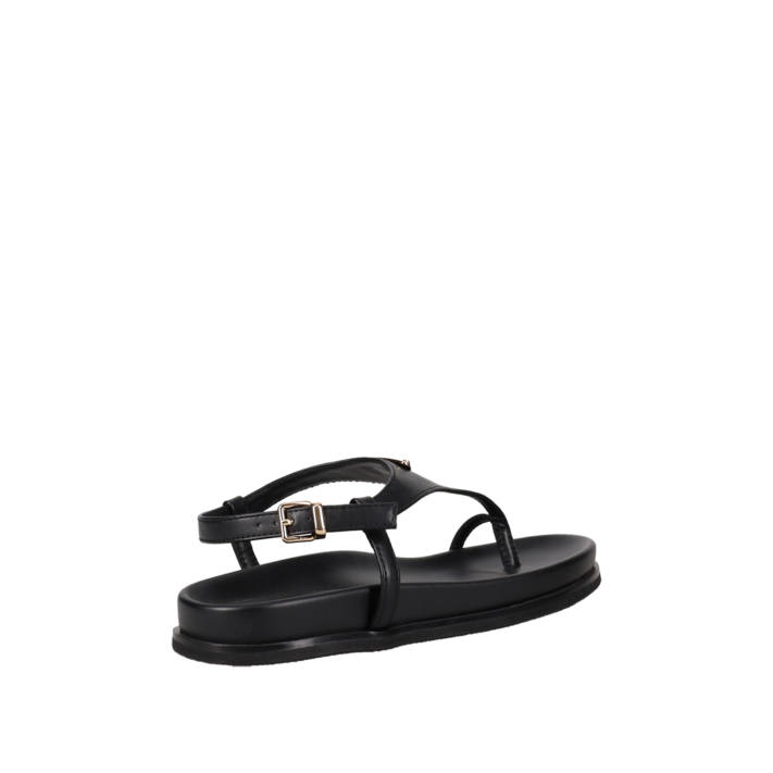 Black footbed sandal