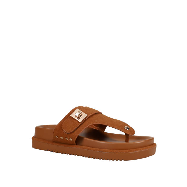 Tan footbed sandal