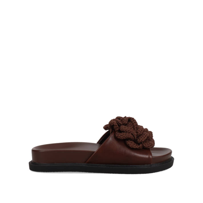 Brown footbed sandal