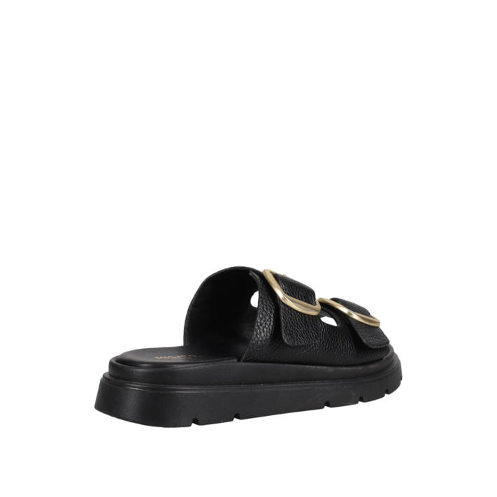 Black footbed sandal