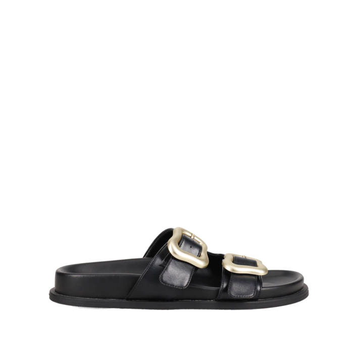 Μαύρο footbed σανδάλι