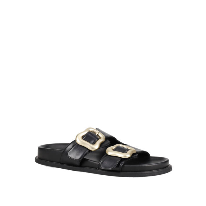 Μαύρο footbed σανδάλι