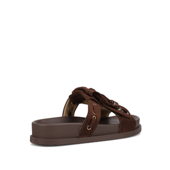 Καφέ footbed σανδάλι