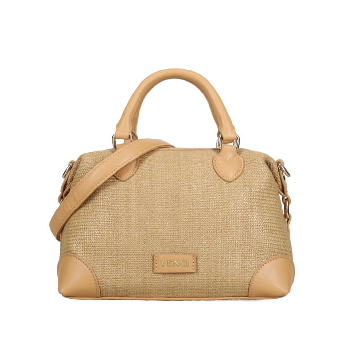 Beige shoulder bag