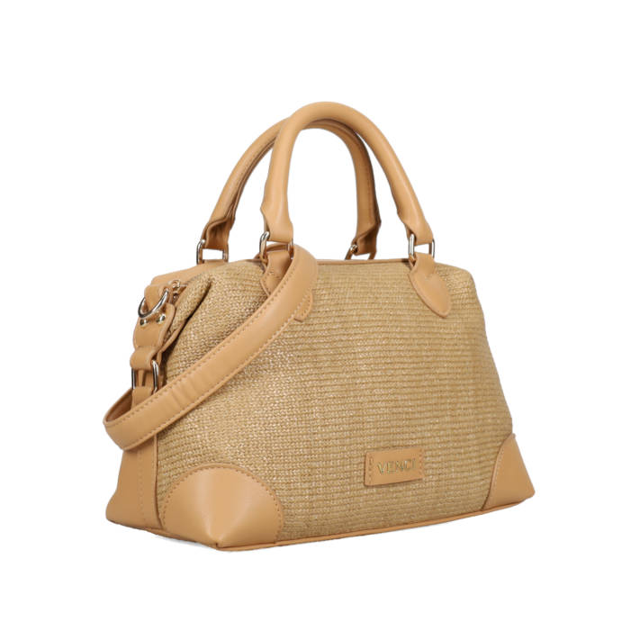 Beige shoulder bag