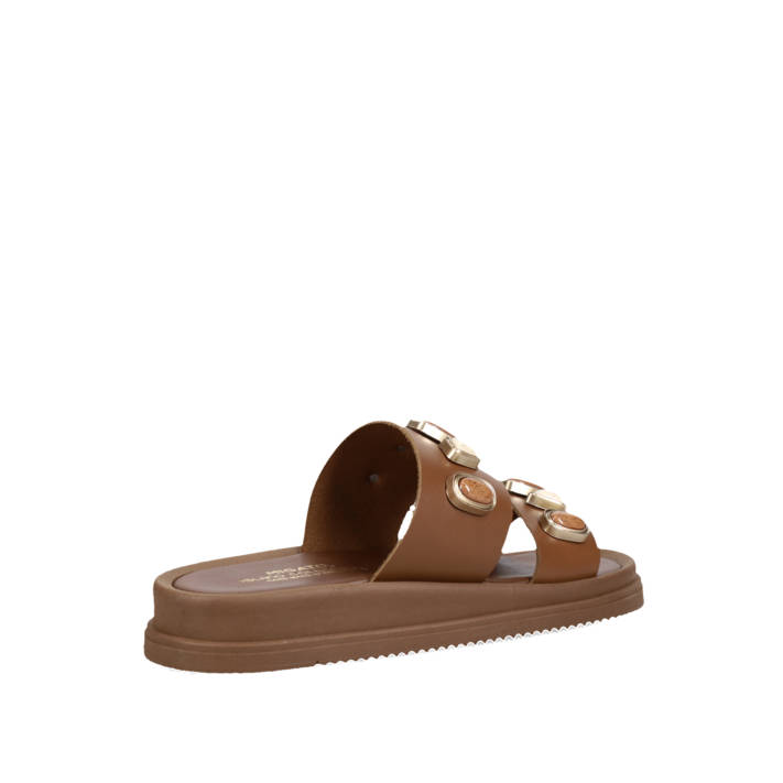 Ταμπά δερμάτινο footbed σανδάλι