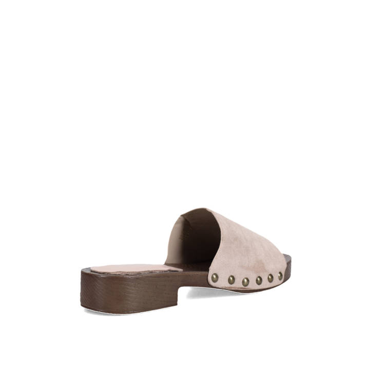 Μπεζ mule τσόκαρο