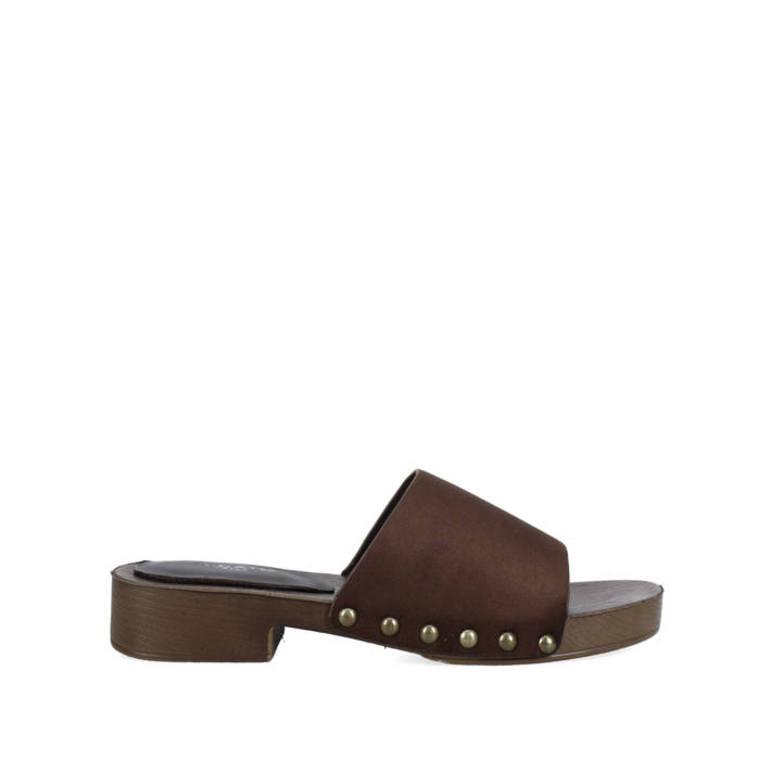 Brown mule clog