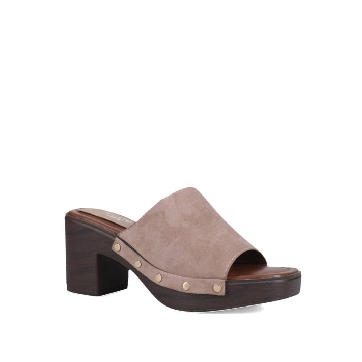 Taupe mule τσόκαρο